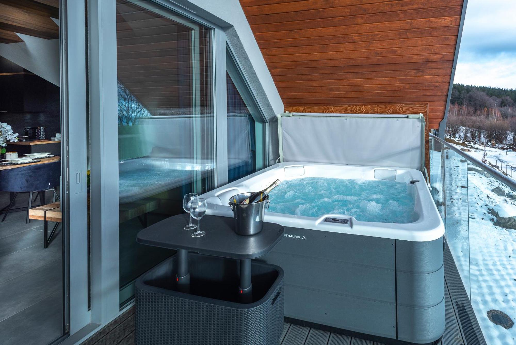 Apartment Aparts4u - Kras A302 Z Prywatnym Jacuzzi, Sauna I Widokiem Na Gory