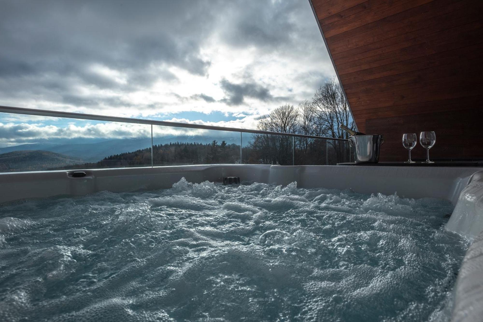 Leilighet Aparts4u - Kras A302 Z Prywatnym Jacuzzi, Sauna I Widokiem Na Gory Szklarska Poręba